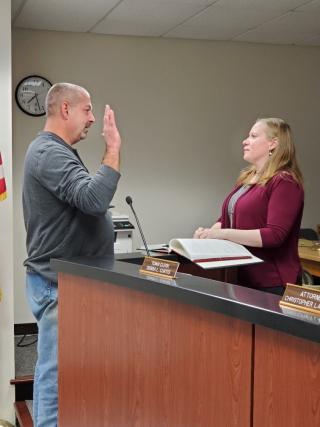 Highway Superintendent takes oath