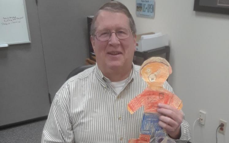 Flat Stanley and Supervisor Harris